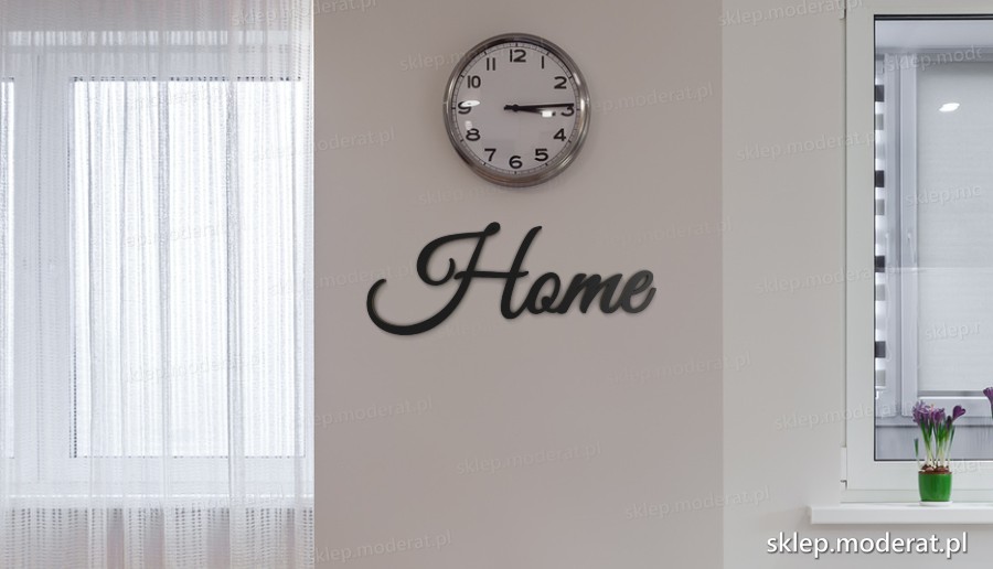 ''Home'' napis ścienny - napis 3d zdjęcie na ścianie